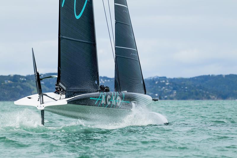 America's Cup Recon Emirates Team New Zealand  - AC40 - Day 4 - September 28, 2022 photo copyright Adam Mustill/America's Cup taken at Royal New Zealand Yacht Squadron and featuring the AC40 class