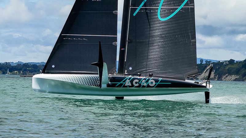 Emirates Team New Zealand - AC40_LEQ12 - Waitemata Harbour - Auckland - November 16, 2022 photo copyright Adam Mustill / America's Cup taken at Royal New Zealand Yacht Squadron and featuring the AC40 class