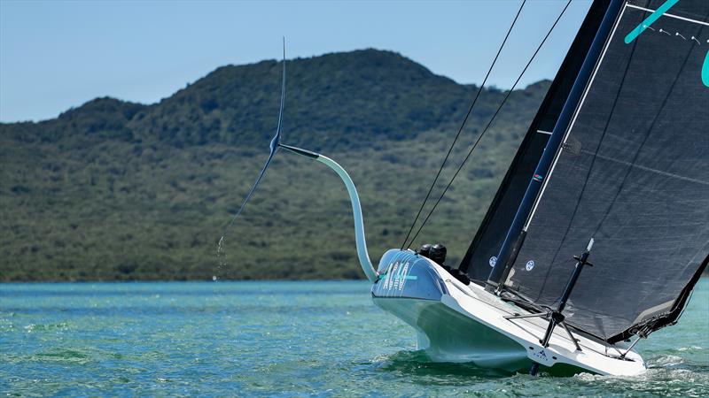 Emirates Team New Zealand - AC40 - Waitemata Harbour - Auckland - November 16, 2022 photo copyright Adam Mustill / America's Cup taken at Royal New Zealand Yacht Squadron and featuring the AC40 class