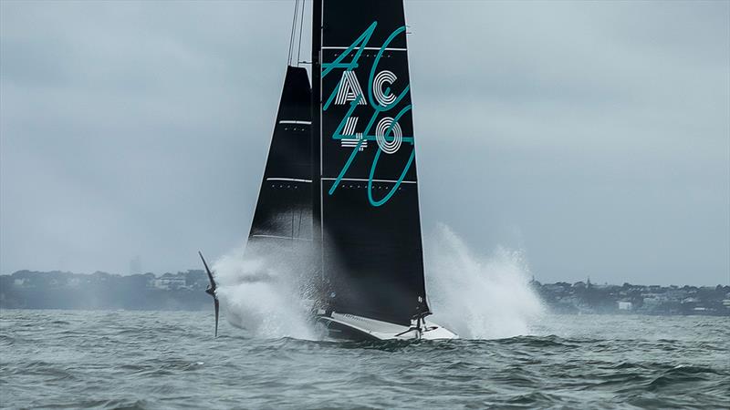 Emirates Team New Zealand - AC40 - Waitemata Harbour - Auckland - November 17, 2022 photo copyright Adam Mustill / America's Cup taken at Royal New Zealand Yacht Squadron and featuring the AC40 class