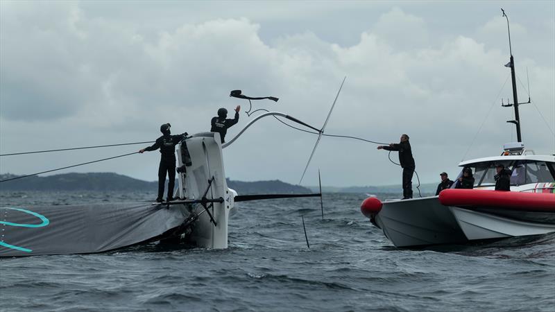 Emirates Team New Zealand - AC40 - Waitemata Harbour - Auckland - November 21, 2022 - photo © Adam Mustill / America's Cup