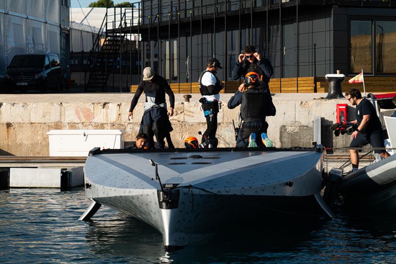 INEOS Britannia - Tow Test #2 - November 24, 2022 - Majorca photo copyright Ugo Fonolla / America's Cup taken at Royal Yacht Squadron and featuring the AC40 class