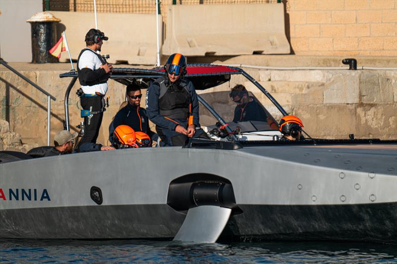 INEOS Britannia - Tow Test #2 - November 24, 2022 - Majorca photo copyright Ugo Fonolla / America's Cup taken at Royal Yacht Squadron and featuring the AC40 class