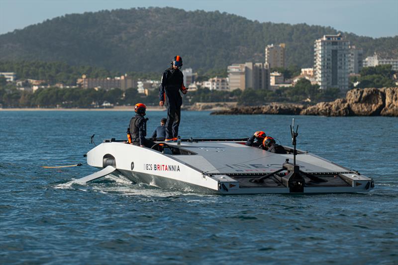 INEOS Britannia - Tow Test #2 - November 24, 2022 - Majorca - photo © Ugo Fonolla / America's Cup