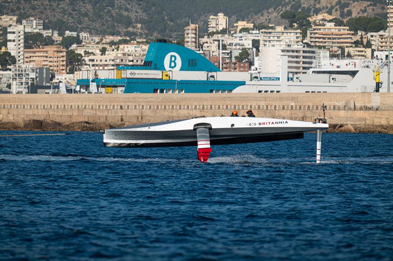 INEOS Britannia - Tow Test #2 - November 24, 2022 - Majorca photo copyright Ugo Fonolla / America's Cup taken at Royal Yacht Squadron and featuring the AC40 class