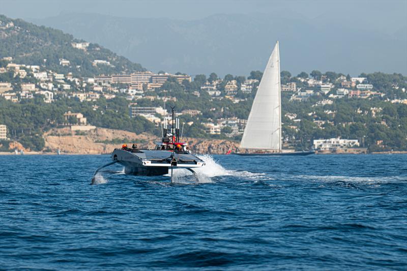 INEOS Britannia - Tow Test #2 - November 24, 2022 - Majorca - photo © Ugo Fonolla / America's Cup