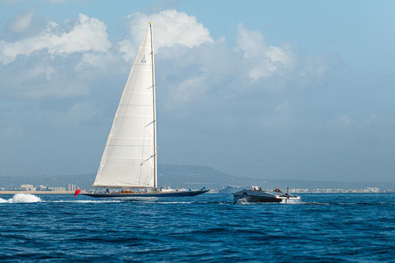 INEOS Britannia - Tow Test #2 - November 24, 2022 - Majorca - photo © Ugo Fonolla / America's Cup