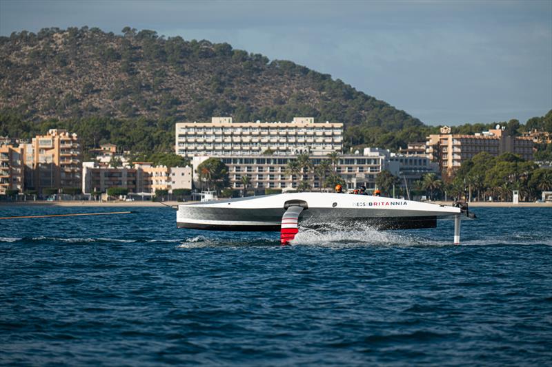 INEOS Britannia - Tow Test #2 - November 24, 2022 - Majorca photo copyright Ugo Fonolla / America's Cup taken at Royal Yacht Squadron and featuring the AC40 class