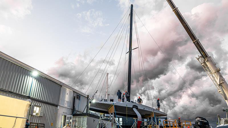 INEOS Britannia - Mast setup - November 25, 2022 - Majorca - photo © Ugo Fonolla / America's Cup