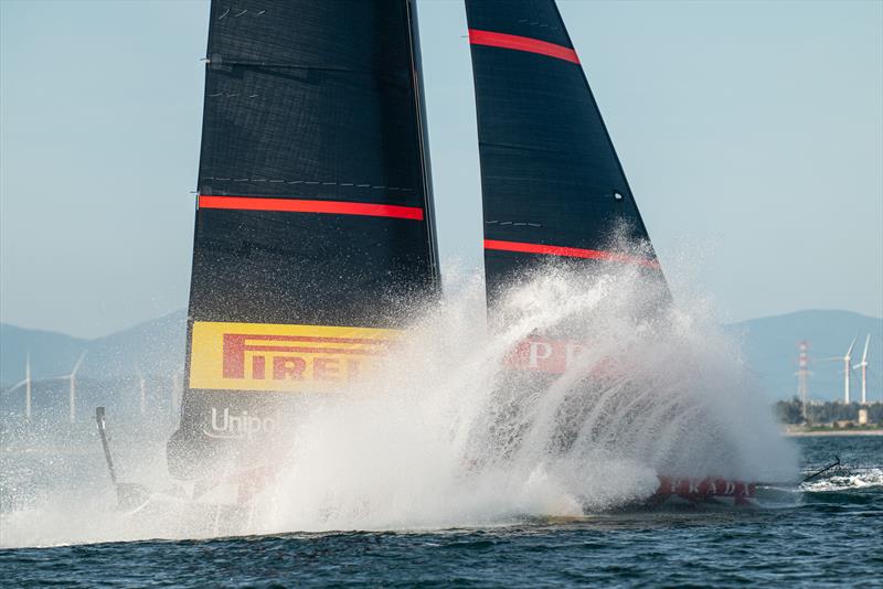 Luna Rossa Prada Pirelli - LEQ12 - Day 9 - November 27, 2022 - Cagliari photo copyright Ivo Rovira / America'sCup taken at Circolo della Vela Sicilia and featuring the AC40 class