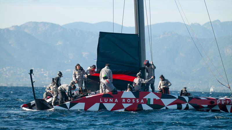 Luna Rossa Prada Pirelli - LEQ12 - Day 9 - November 27, 2022 - Cagliari photo copyright Ivo Rovira / America'sCup taken at Circolo della Vela Sicilia and featuring the AC40 class