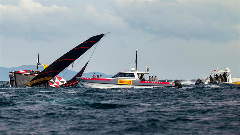 Luna Rossa Prada Pirelli -  LEQ12 - December 2, 2022 - Cagliari, Sardinia photo copyright Ivo Rovira / America'sCup taken at Circolo della Vela Sicilia and featuring the AC40 class