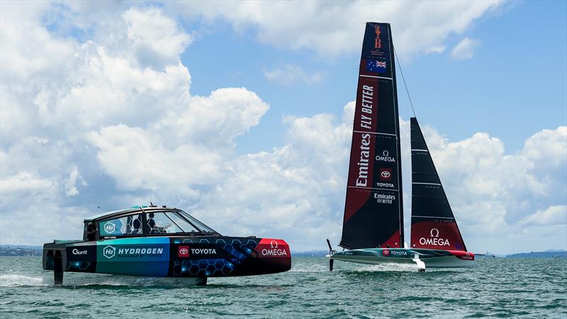 Emirates Team New Zealand -   AC40 - Boat 2 - December 20, 2022 - Waitemata Harbour - photo © Adam Mustill / America's Cup