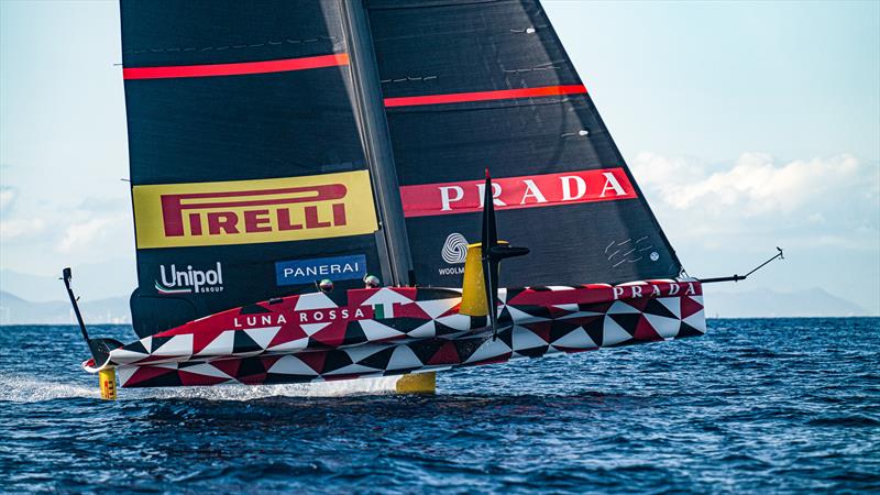 Luna Rossa Prada Pirelli -   LEQ12 - December 20, 2022 - Cagliari photo copyright Ivo Rovira / America'sCup taken at Circolo della Vela Sicilia and featuring the AC40 class