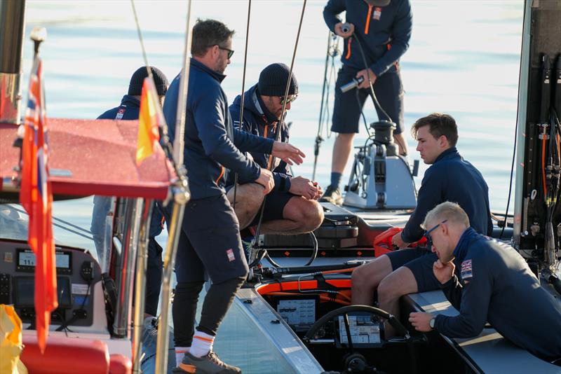 INEOS Britannia  -   LEQ12 - January 11, 2023 - Badia de Palma - Mallorca photo copyright Ugo Fonolla / America's Cup taken at Royal Yacht Squadron and featuring the AC40 class