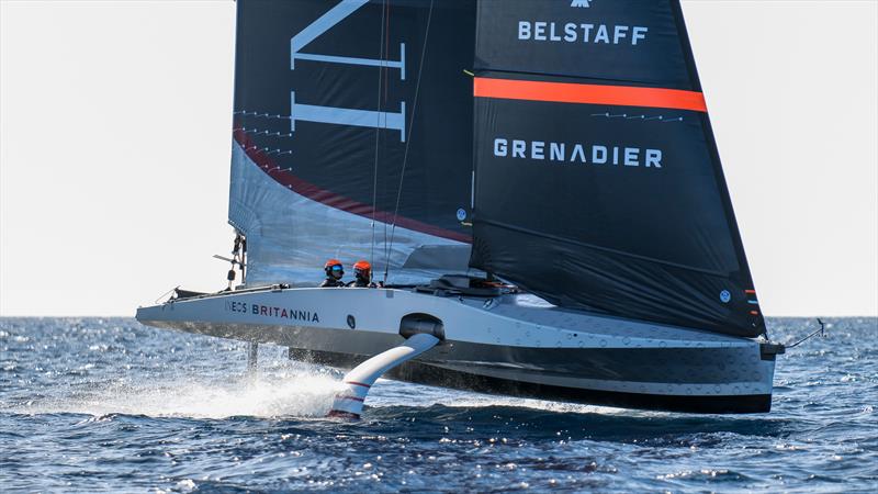 Bow-down trim - INEOS Britannia  -   LEQ12 - January 12, 2023 - Badia de Palma - Mallorca - photo © Ugo Fonolla / America's Cup