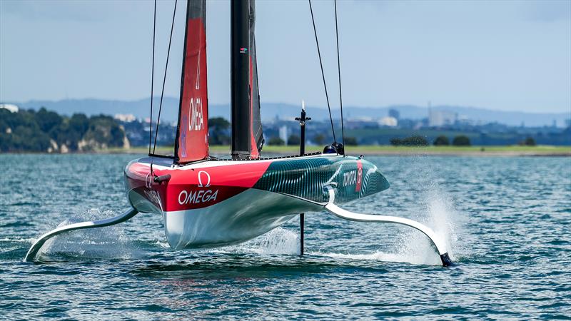 Emirates Team NZ -  AC40-1|LEQ12 - January 18, 2023 - Hauraki Gulf photo copyright Adam Mustill / America's Cup taken at Royal New Zealand Yacht Squadron and featuring the AC40 class