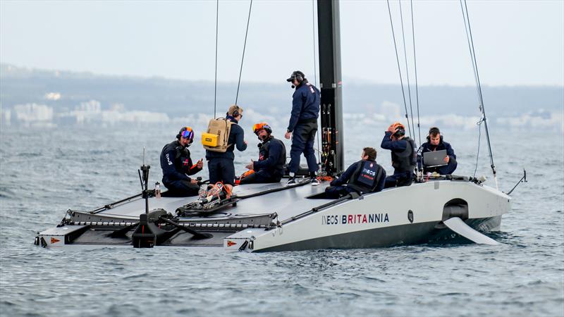 INEOS Britannia  -   LEQ12 - January 20, 2023 - Badia de Palma - Mallorca photo copyright Ugo Fonolla / America's Cup taken at Royal Yacht Squadron and featuring the AC40 class