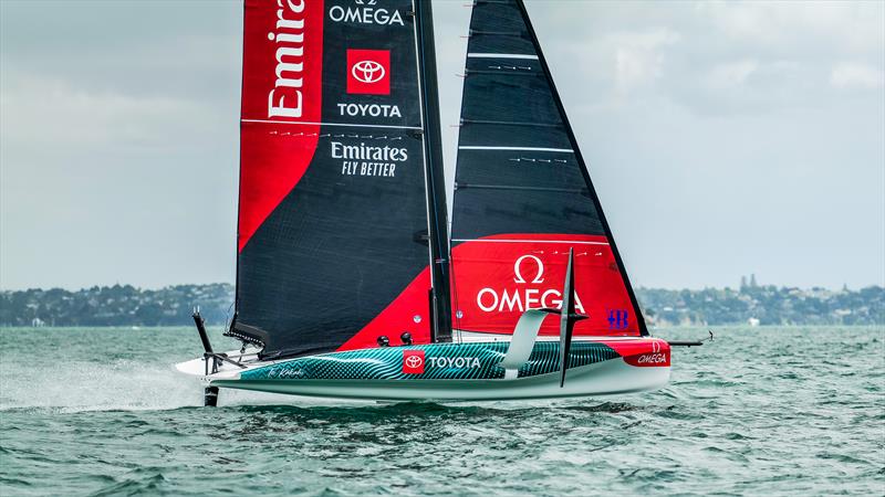 Emirates Team New Zealand's AC40-3  - Hauraki Gulf - January 24, 2023 - photo © Adam Mustill / America's Cup