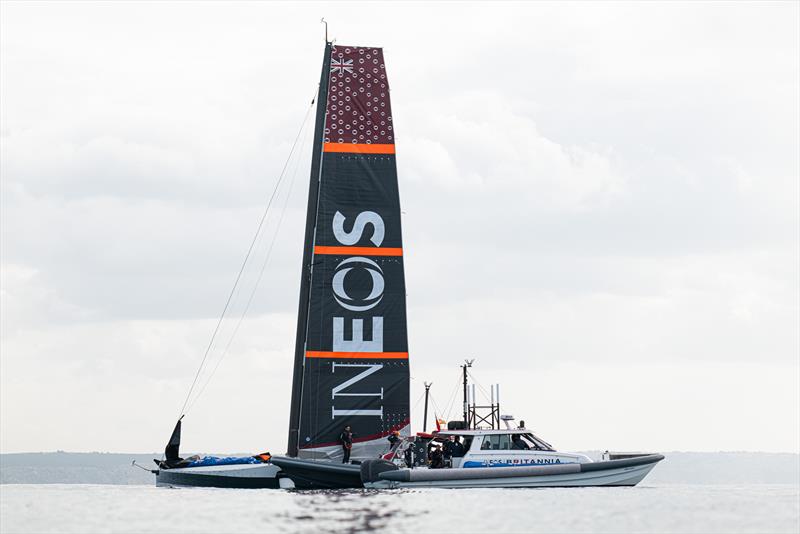 INEOS Britannia  -   LEQ12 - January 26, 2023 - Badia de Palma - Mallorca photo copyright Ugo Fonolla / America's Cup taken at Royal Yacht Squadron and featuring the AC40 class