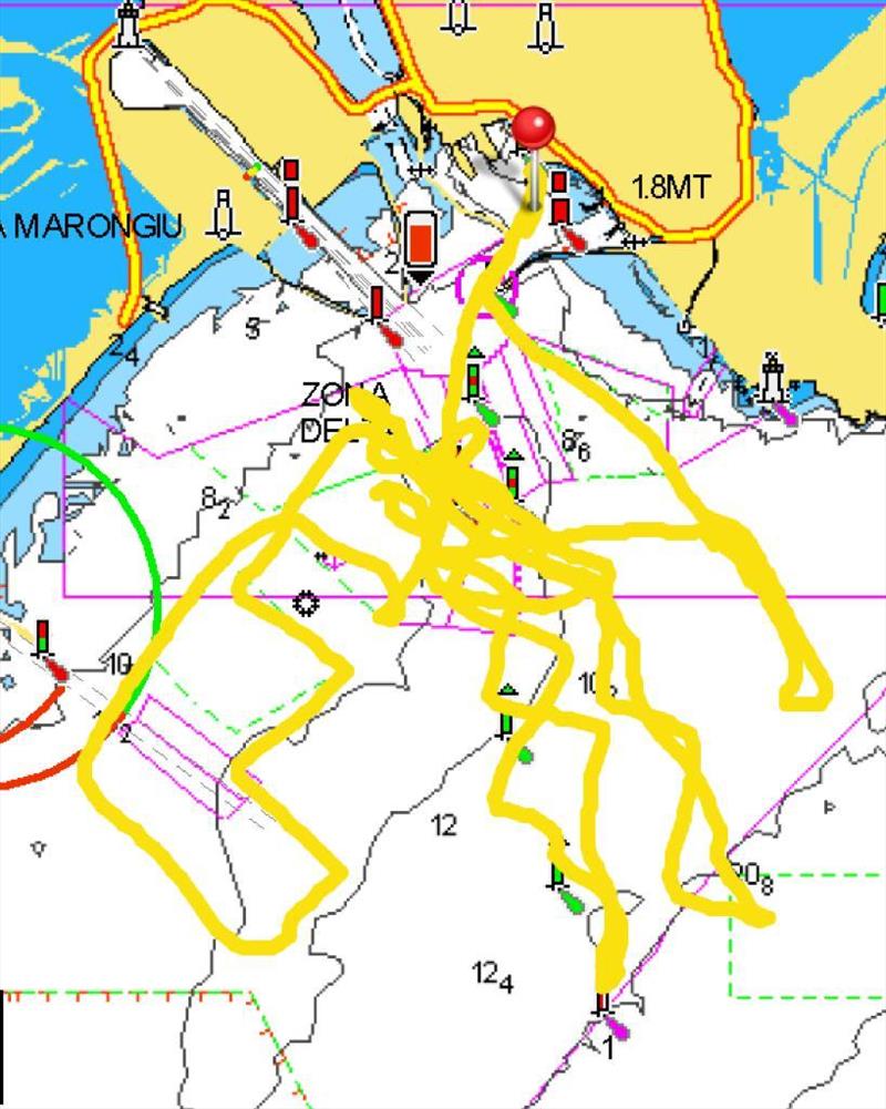 GPS Track - Luna Rossa Prada Pirelli - Cagliari - January 27, 2023 - photo © AC37 Joint Recon