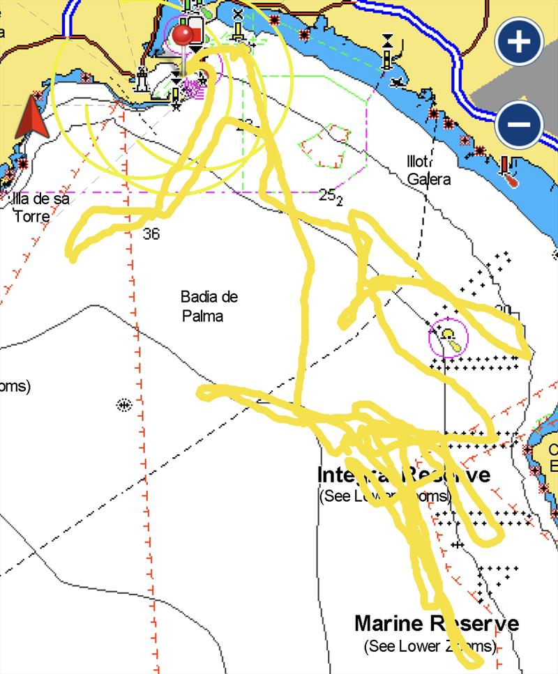 GPS Track - INEOS Britannia - Mallorca - January 27, 2023 photo copyright AC37 Joint Recon taken at Royal Yacht Squadron and featuring the AC40 class