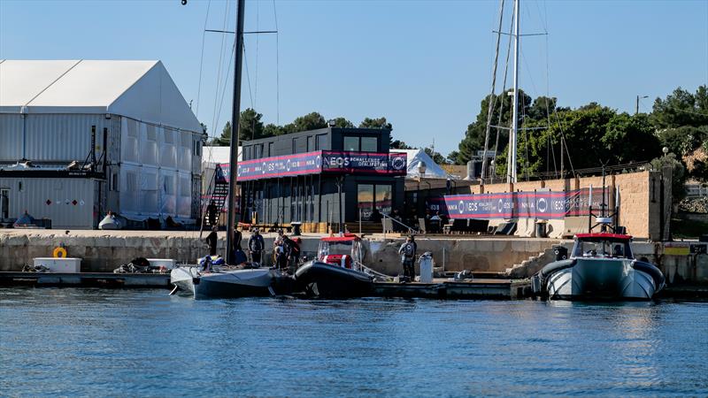 INEOS Britannia  -   LEQ12 - January 31, 2023 - Badia de Palma - Mallorca photo copyright Ugo Fonolla / America's Cup taken at Royal Yacht Squadron and featuring the AC40 class