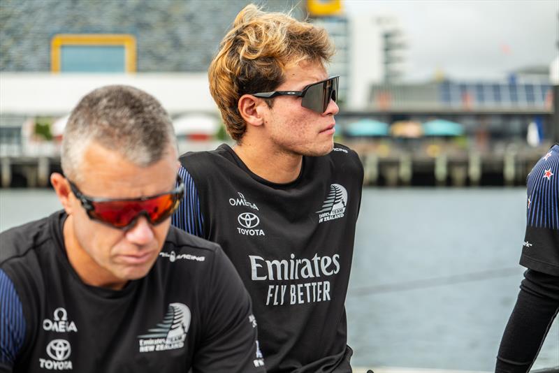 Leonard Takahashi - Emirates Team New Zealand testing AC40 sailing on the Hauraki Gulf - February 2, 2023 - photo © James Somerset/Emirates Team NZ