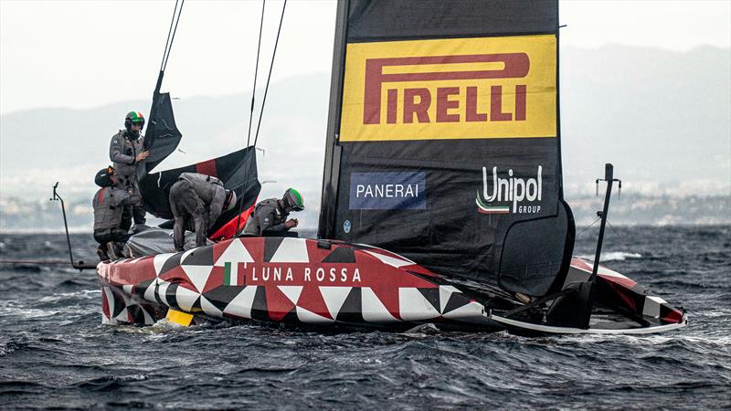 Luna Rossa Prada Pirelli -  LEQ12 - February 4, 2023 - Cagliari photo copyright Ivo Rovira / America'sCup taken at Circolo della Vela Sicilia and featuring the AC40 class