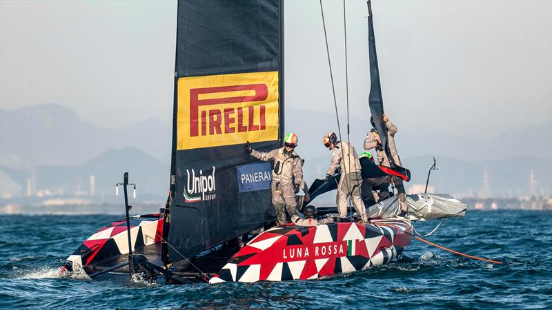 Luna Rossa Prada Pirelli -  LEQ12 - February 12, 2023 - Cagliari photo copyright Ivo Rovira / America'sCup taken at Circolo della Vela Sicilia and featuring the AC40 class