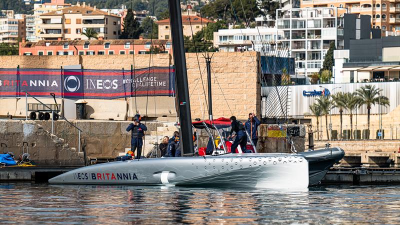 INEOS Britannia - AC40 - Day 2 -  Day 27, February 15, 2023 photo copyright Ugo Fonolla / America's Cup taken at Royal Yacht Squadron and featuring the AC40 class