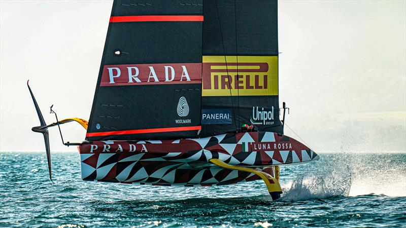 Luna Rossa Prada Pirelli -  LEQ12 - Day 33 - February 23, 2023 - Cagliari photo copyright Ivo Rovira / America'sCup taken at Circolo della Vela Sicilia and featuring the AC40 class