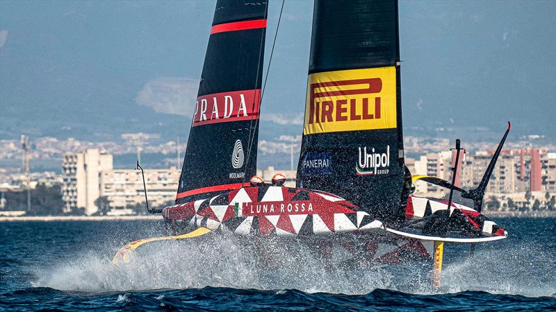 Luna Rossa Prada Pirelli -  LEQ12 - Day 33 - February 23, 2023 - Cagliari photo copyright Ivo Rovira / America'sCup taken at Circolo della Vela Sicilia and featuring the AC40 class