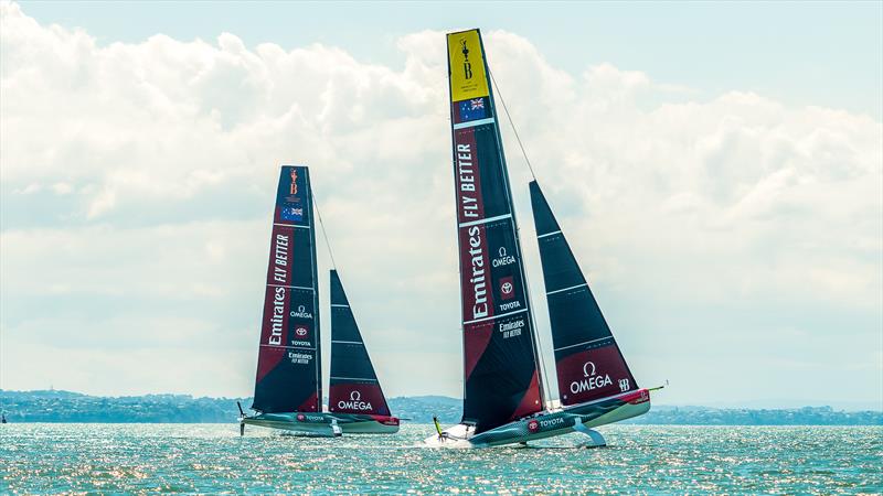 Emirates Team New Zealand - LEQ12 - Day 18 - February 23, 2023 - Waitemata Harbour, Auckland NZ - photo © Adam Mustill / America's Cup