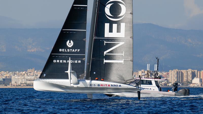 Athena AC40-2 - INEOS Britannia - AC40 - Day 4 -  February 17, 2023 photo copyright Ugo Fonolla / America's Cup taken at Royal Yacht Squadron and featuring the AC40 class