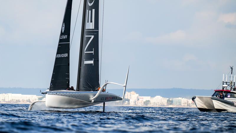 Athena - AC40-2 - INEOS Britannia - AC40 - Day 3 -  February 16, 2023 photo copyright Ugo Fonolla / America's Cup taken at Royal Yacht Squadron and featuring the AC40 class