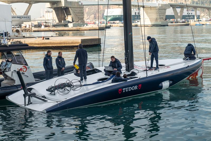 Alinghi Red Bull Racing - AC40 - Day 3 - February 15, 2023 photo copyright Alex Carabi / America's Cup taken at Société Nautique de Genève and featuring the AC40 class