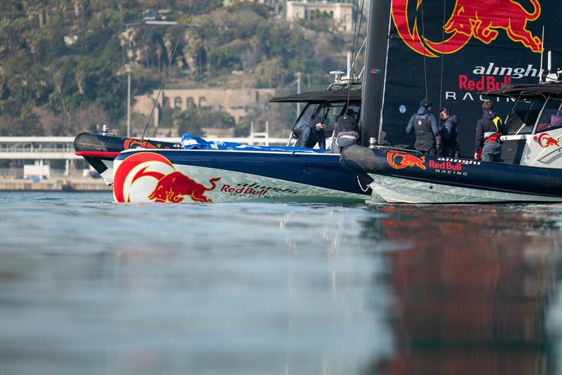 Alinghi Red Bull Racing - AC40 - Day 3 - February 15, 2023 photo copyright Alex Carabi / America's Cup taken at Société Nautique de Genève and featuring the AC40 class