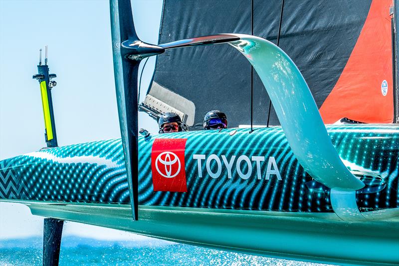 Emirates Team New Zealand  -  LEQ12 - Day 22 - February 28, 2023 - Waitemata Harbour, Auckland NZ photo copyright Adam Mustill / America's Cup taken at Royal New Zealand Yacht Squadron and featuring the AC40 class