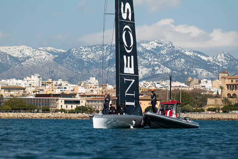 Athena - AC40-2 - INEOS Britannia - AC40 - Day 9 -  March 1, 2023 photo copyright Ugo Fonolla / America's Cup taken at Royal Yacht Squadron and featuring the AC40 class