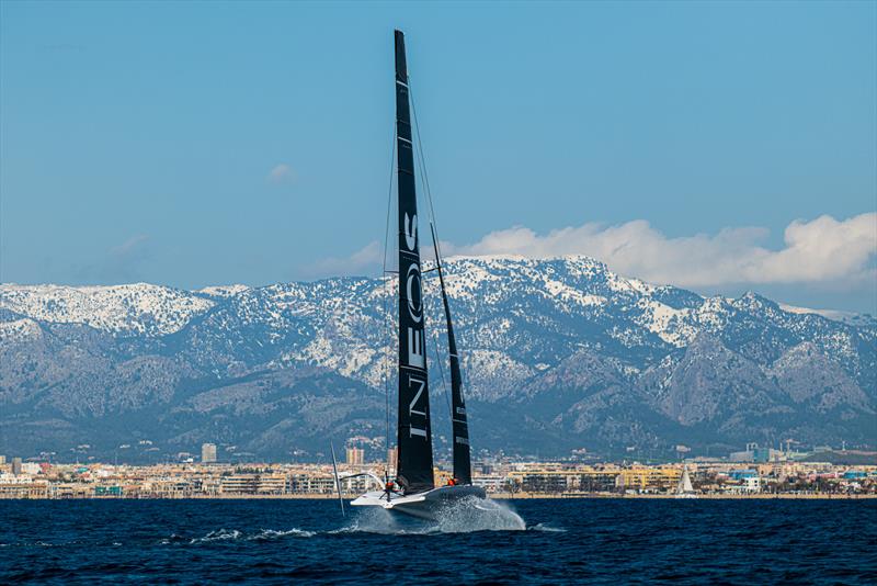 Athena - AC40-2 - INEOS Britannia - AC40 - Day 9 -  March 1, 2023 photo copyright Ugo Fonolla / America's Cup taken at Royal Yacht Squadron and featuring the AC40 class