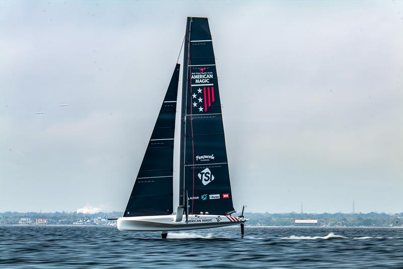  American Magic - AC40 - Day 9 -  March 1, 2023 photo copyright Paul Todd/America's Cup taken at New York Yacht Club and featuring the AC40 class