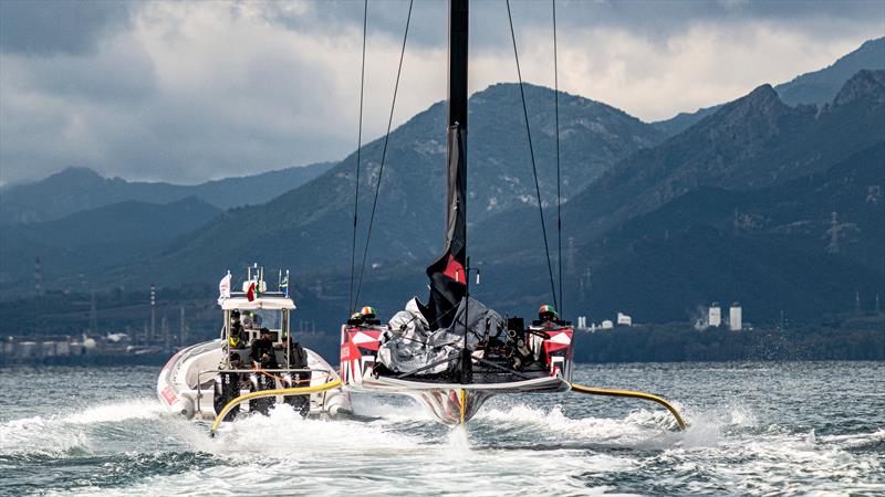 Luna Rossa Prada Pirelli -  LEQ12 - Day 36 - March 2, 2023 - Cagliari photo copyright Ivo Rovira / America's Cup taken at Circolo della Vela Sicilia and featuring the AC40 class