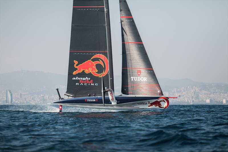  AC40 - Alinghi Red Bull Racing - March 3, 2023 - Barcelona - Day 6 photo copyright Alex Carabi / America's Cup taken at Société Nautique de Genève and featuring the AC40 class