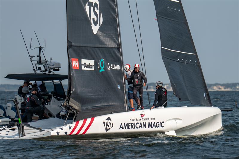  American Magic - AC40 - Day 4 -  March 8, 2023 photo copyright Paul Todd/America's Cup taken at New York Yacht Club and featuring the AC40 class