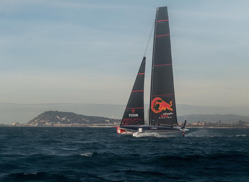  AC40 - Alinghi Red Bull Racing - March 8, 2023 - Barcelona - Day 7 photo copyright Alex Carabi / America's Cup taken at Société Nautique de Genève and featuring the AC40 class