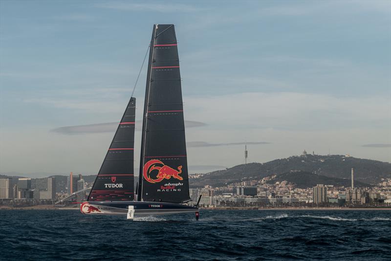  AC40 - Alinghi Red Bull Racing - March 8, 2023 - Barcelona - Day 7 photo copyright Alex Carabi / America's Cup taken at Société Nautique de Genève and featuring the AC40 class