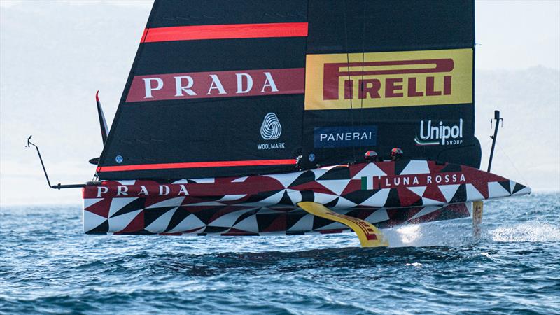 Luna Rossa Prada Pirelli -  LEQ12 - Day 38 - March 9, 2023 - Cagliari photo copyright Ivo Rovira / America's Cup taken at Circolo della Vela Sicilia and featuring the AC40 class