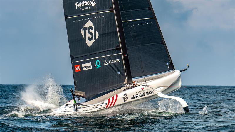 American Magic - AC40 - Day 5 -  March 9, 2023 photo copyright Paul Todd/America's Cup taken at New York Yacht Club and featuring the AC40 class