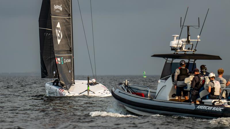 American Magic - AC40 - Day 5 -  March 9, 2023 photo copyright Paul Todd/America's Cup taken at New York Yacht Club and featuring the AC40 class